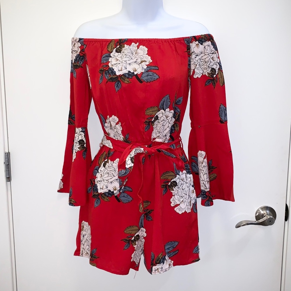Romper Shorts off Shoulder